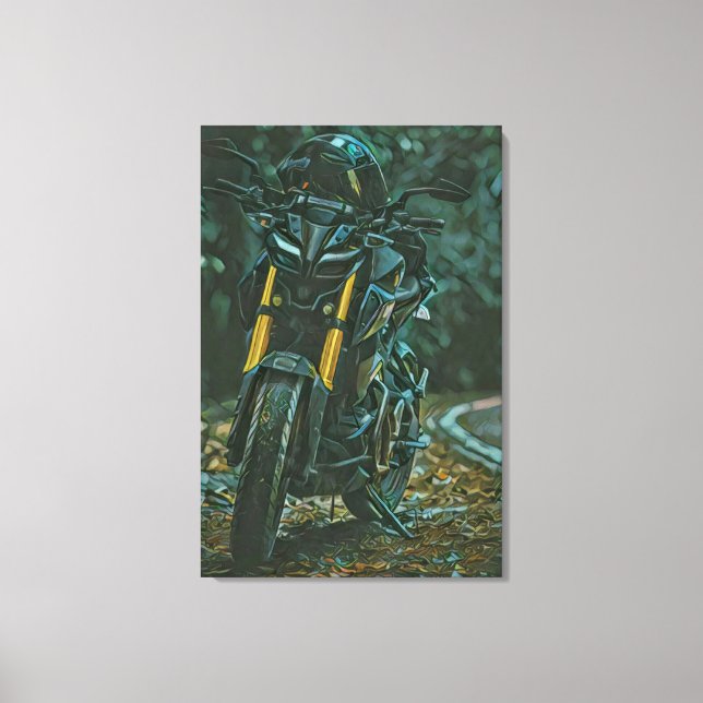 Motorcyclist gifts canvastryck (Framsida)