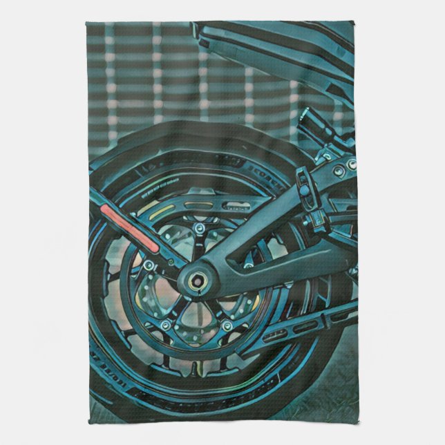 Motorcyclist gifts kökshandduk (Vertikal)
