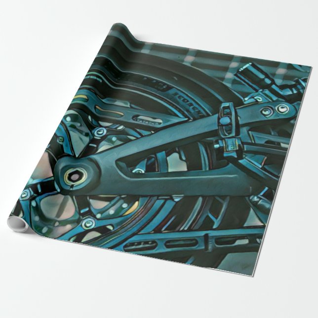 Motorcyclist gifts presentpapper (Utrullad)