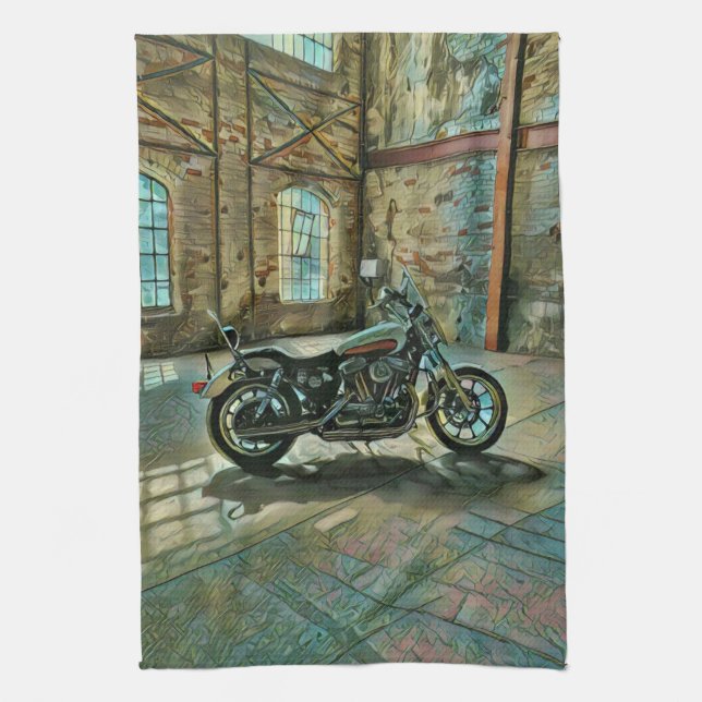 motorcyclists gifts kökshandduk (Vertikal)