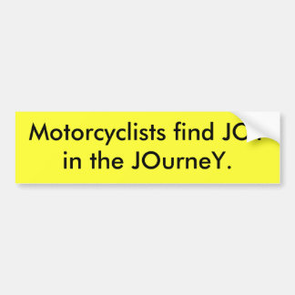 Motorcyclistsfynd JOYin jOurneY.en Bildekal