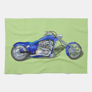 Motorcykel 1 - Blått Kökshandduk