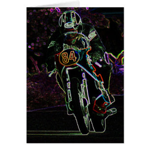 Motorcykel 2 gccna hälsningskort