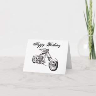 Motorcykel..2, Grattis på födelsedagen Kort