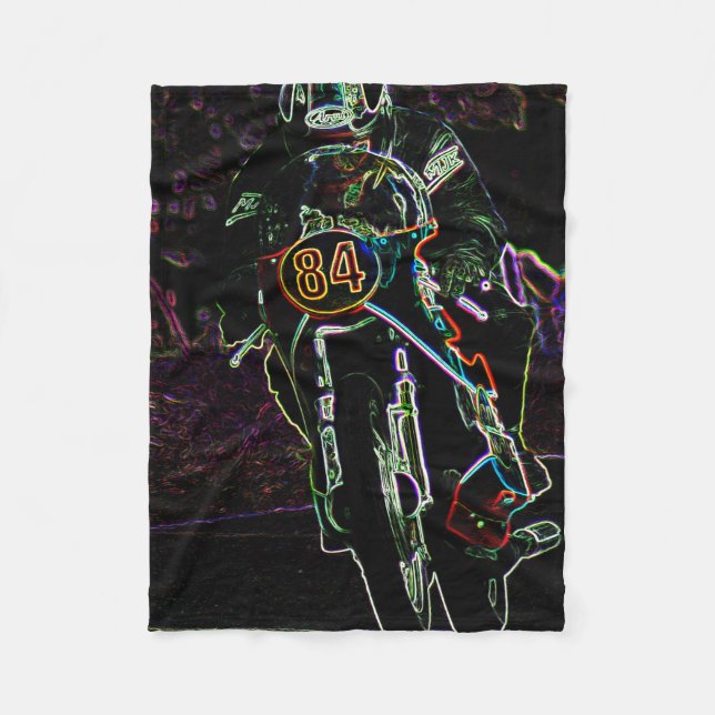 Motorcykel 2-knapp fleecefilt (Framsidan)