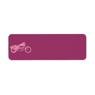motorcykel-309413 motorcykel rosa motorcykel returadress etikett