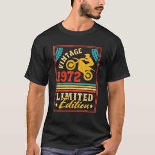 Motorcykel 50:e födelsedag Manar Vintage 1972 Bike T Shirt