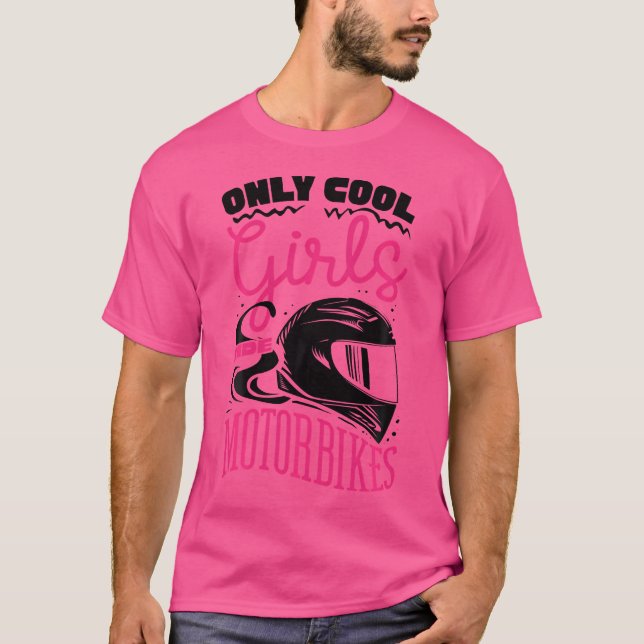 Motorcykel Älskare i Funny T Shirt (Framsida)