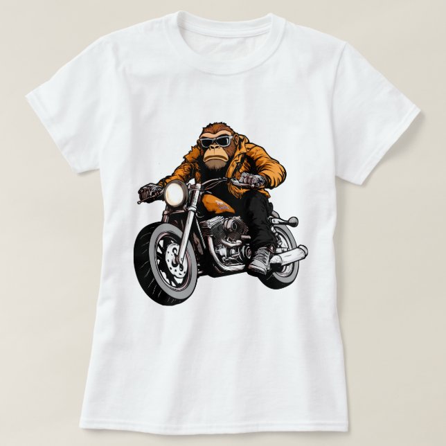 Motorcykel Apor Ape T Shirt (Design framsida)