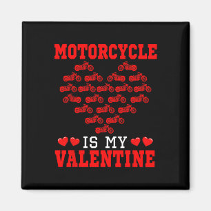 Motorcykel är mitt valentinskörarlag söta hjärtan magnet