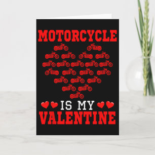 Motorcykel är mitt valentinskört Förare Team söta Kort