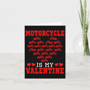 Motorcykel är mitt valentinskörtelförare Team söta Kort