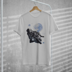Motorcykel Astronaut T Shirt