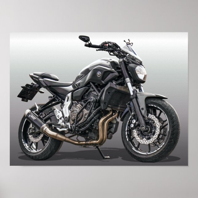 Motorcykel - Bald Bike Poster (Framsidan)