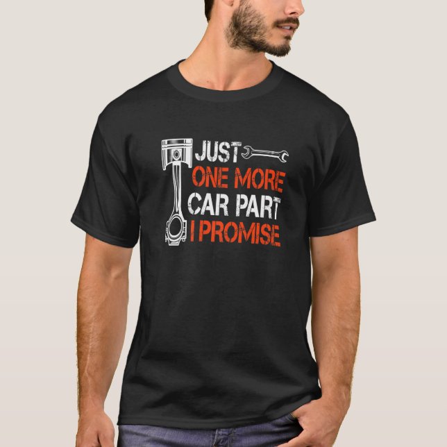 Motorcykel bara en till bil I lovar jag redskapshu T Shirt (Framsida)
