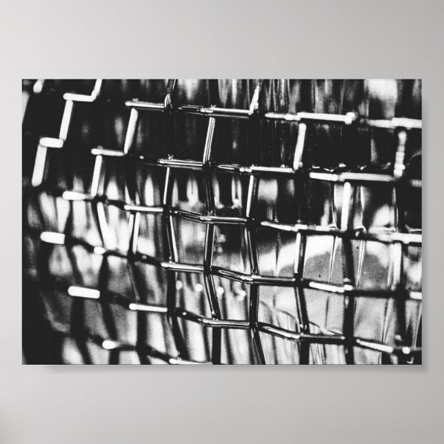 Motorcykel Bike Headlight Cover Grille Poster (Framsidan)