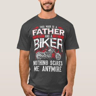 Motorcykel biker i Pappa Skrämmer inte Fu T Shirt