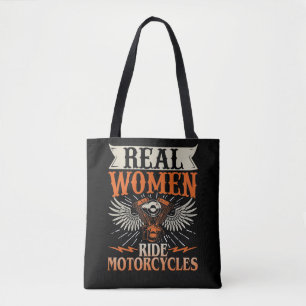 Motorcykel Biker Motorcykel Rider Real Women Ride Tygkasse