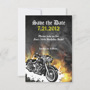 Motorcykel Biker Spara datum meddelande