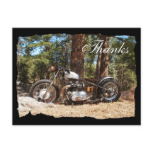 Motorcykel - Biker - vykort