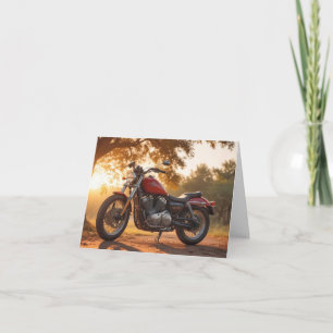 Motorcykel Birthday Kort