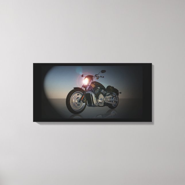 Motorcykel Canvastryck (Framsida)
