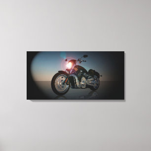 Motorcykel Canvastryck