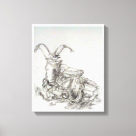 Motorcykel Canvastryck