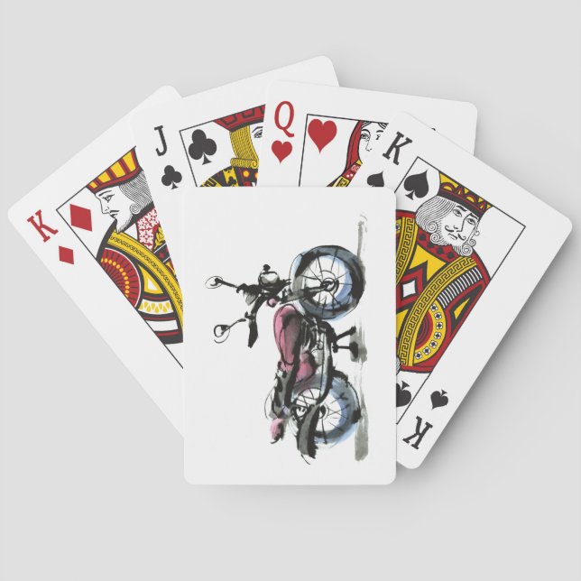 Motorcykel Casinokort (Baksidan)