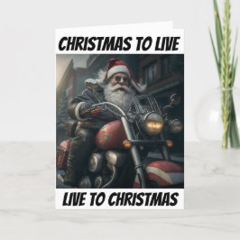 Motorcykel CHRISTMAS TO LEVE lustive novelty Tack Kort