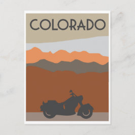 Motorcykel Colorado vintage stil Vykort