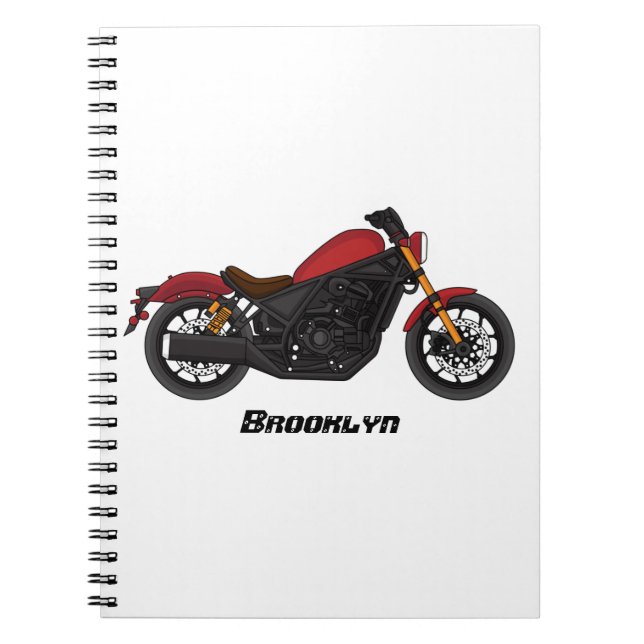 Motorcykel coola anteckningsbok (Framsidan)
