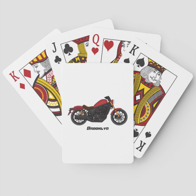 Motorcykel coola casinokort (Baksidan)