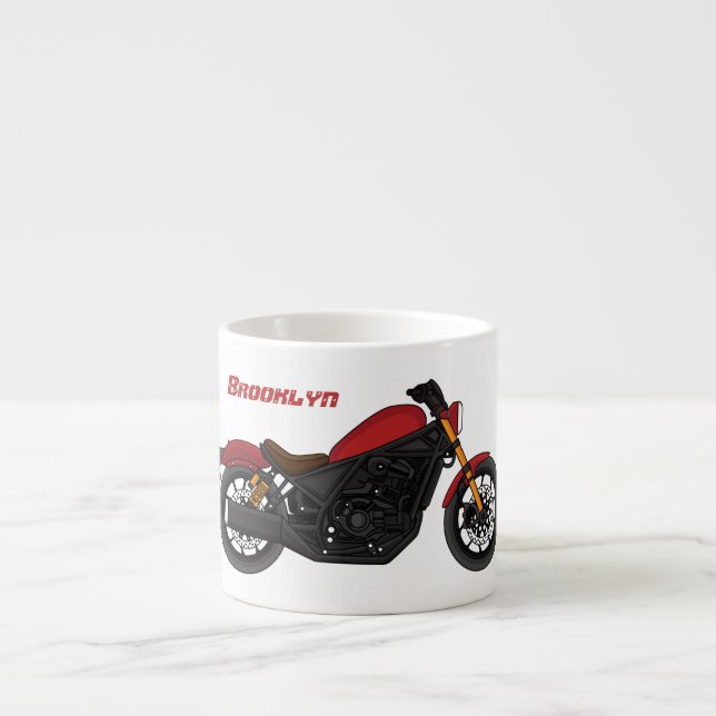 Motorcykel coola espressomugg (Framsidan)