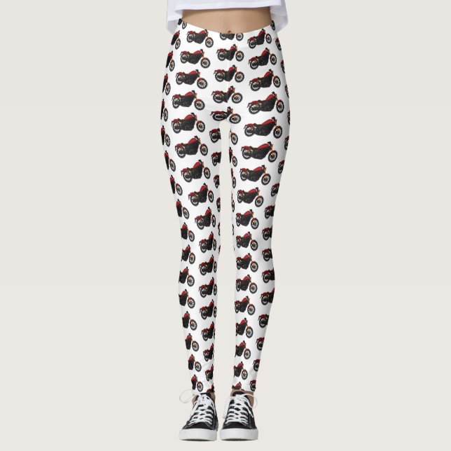 Motorcykel coola leggings (Framsida)