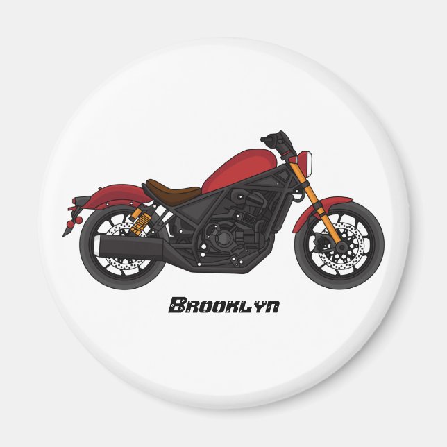 Motorcykel coola magnet (Framsidan)