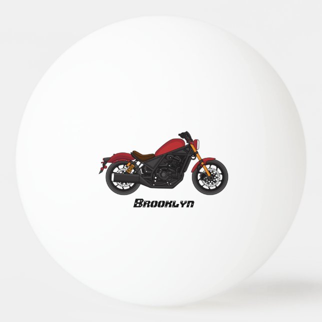 Motorcykel coola pingisboll (Framsidan)