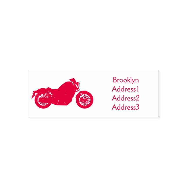 Motorcykel coola självfärgande stämpel (Design)