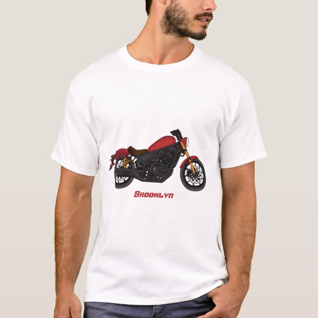 Motorcykel coola t shirt (Framsida)