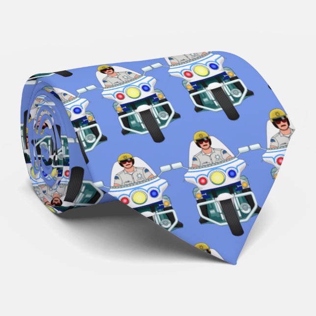 Motorcykel Cop Necktie Slips (Rullad)