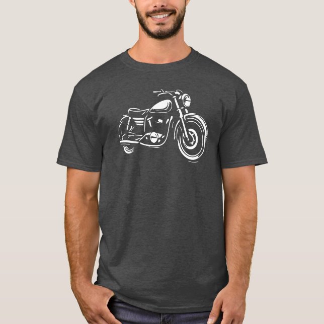 Motorcykel Cruiser T-shirt (Framsida)