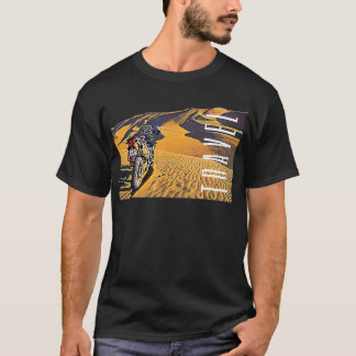 Motorcykel Desert Travel Äventyr Bike T Shirt