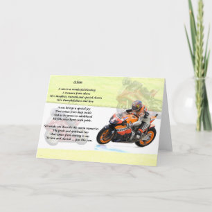 Motorcykel Design - Son dikt Kort