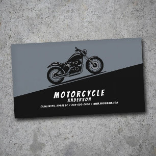 Motorcykel diagonalt visitkort