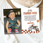 Motorcykel Dirt Bike Birthday Photo - tackkort Tack Kort<br><div class="desc">Motorcykel Dirt Bike Birthday Photo - tackkort</div>