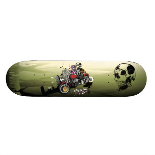 Motorcykel- & döskallarUrban abstrakt Skateboard Bräda 20,5 Cm