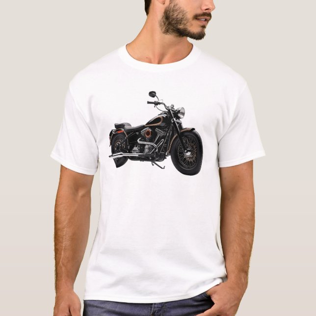 Motorcykel eller motorcykel T-shirt (Framsida)