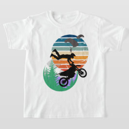 Motorcykel, fallskärm och utomhus t shirt