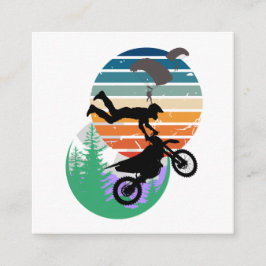 Motorcykel, fallskärm och utomhus tilläggskort