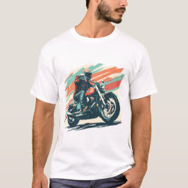 Motorcykel fantastisk biker rider touring t shirt